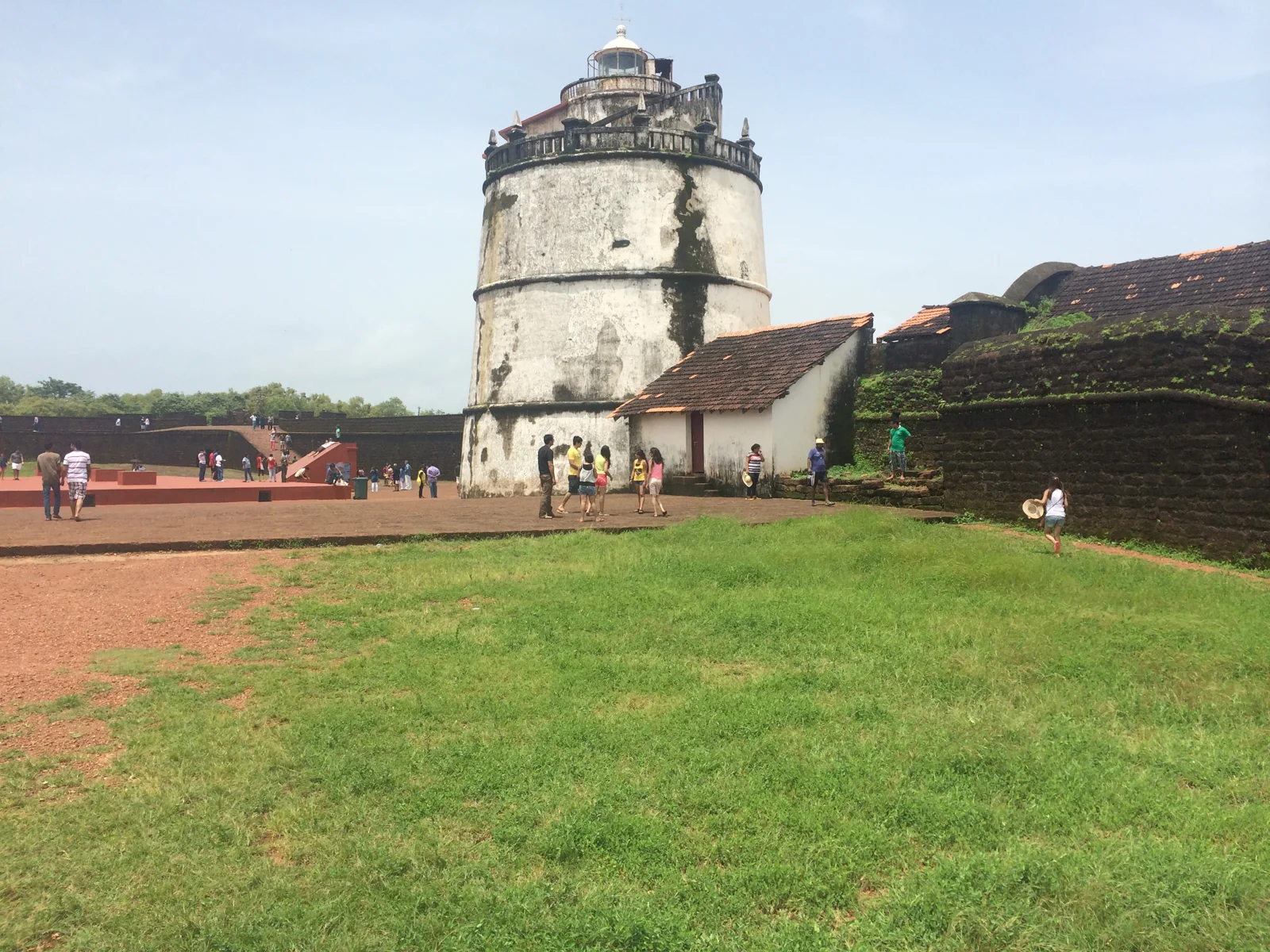 Original photograph of Fort Aguada and its historic lighthouse in Goa